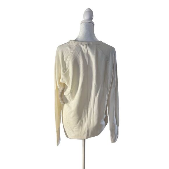 Athleta Womem's White Classic Coaster Luxe Relaunch Sweatshirt Size Small NWT - Picture 2 of 6